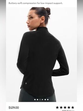 Athleta Black Jacket Long Sleeve